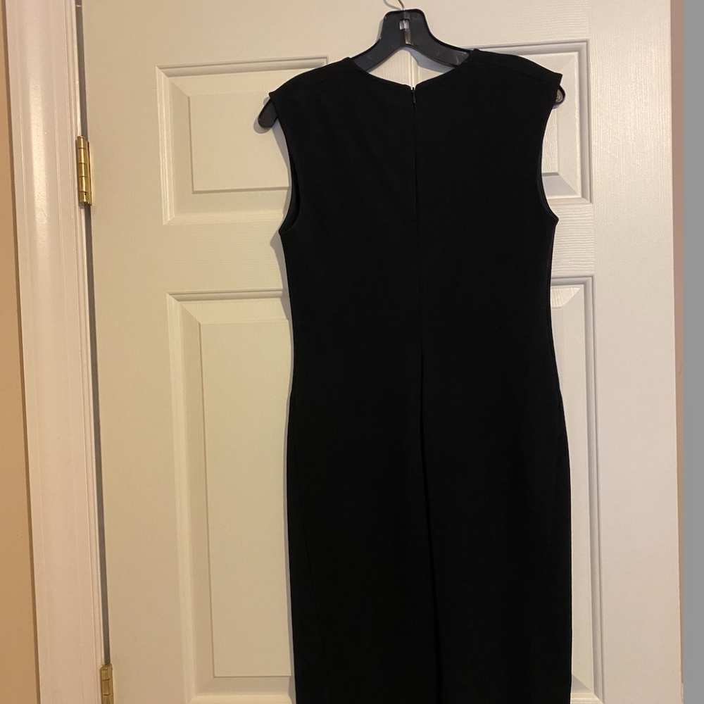 Black Theory Naepra Fixture Ponte Mid Length Dress - Picture 5 of 6